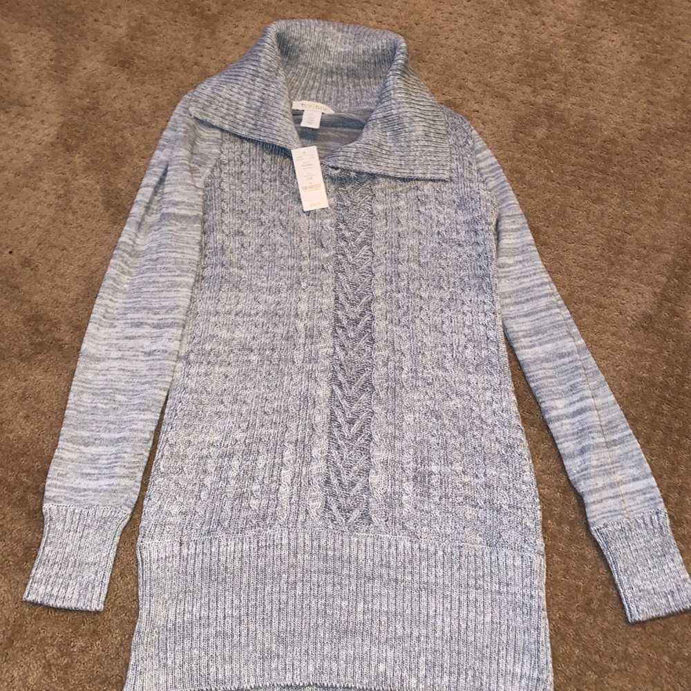 White House Black Market Grey Woven Sweater